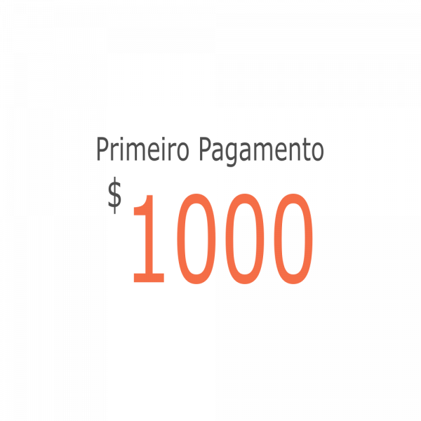 Primeiro pagamento - Certificação de 17 meses sem inglês